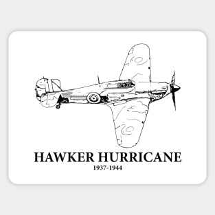 Hawker Hurricane WWII British Fighter Sticker